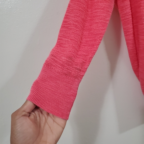 EXPRESS Twist Back Crop Sweater Coral Size XS - Picture 4 of 10